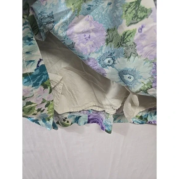 Talbots Garden Party Dress Women's 8P Floral Pleated Fit Flare Sleeveless Lined - Picture 4 of 9